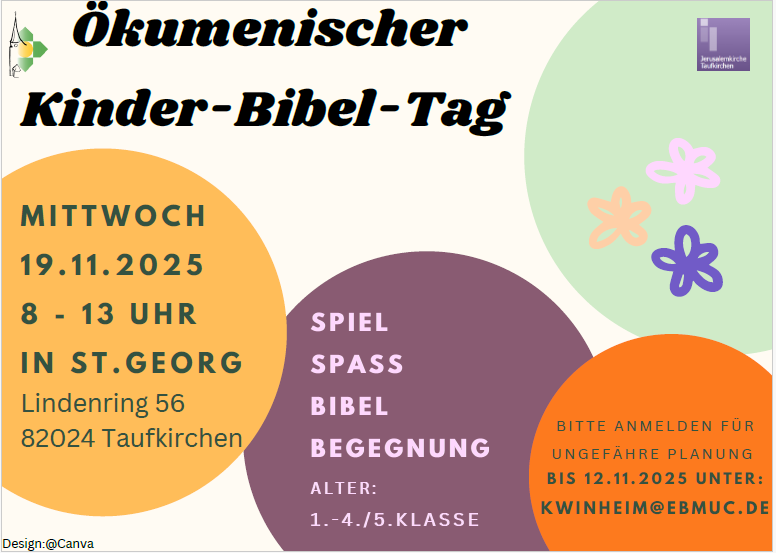Plakat zum Kinderbibeltag 19.11.25