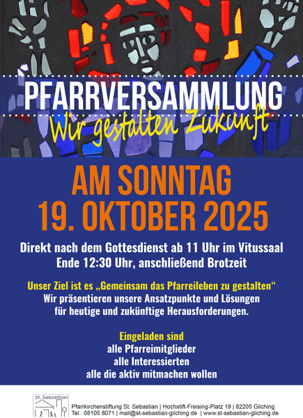 Plakat Pfarrversammlung 2025