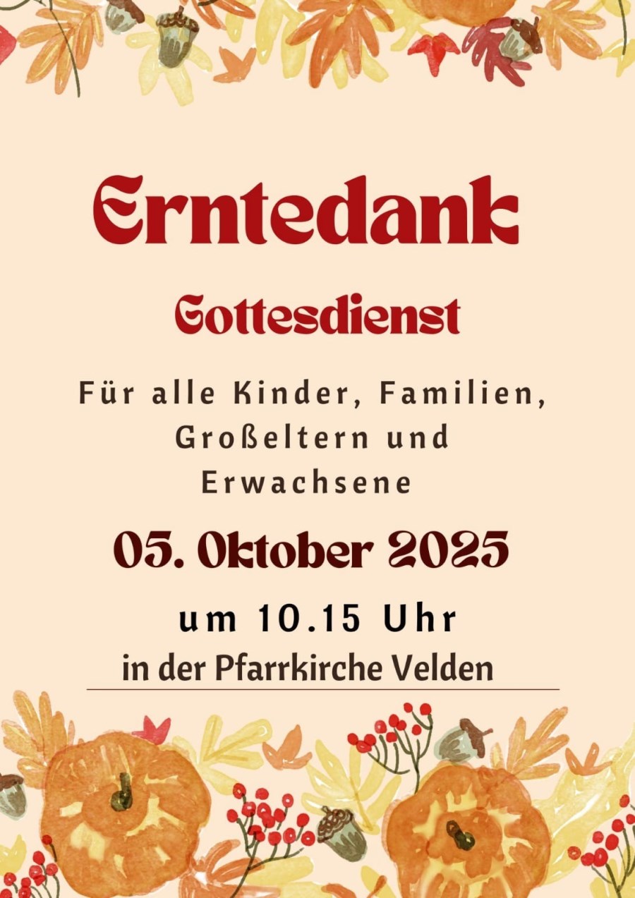 Velden Erntedank Familiengottesdienst