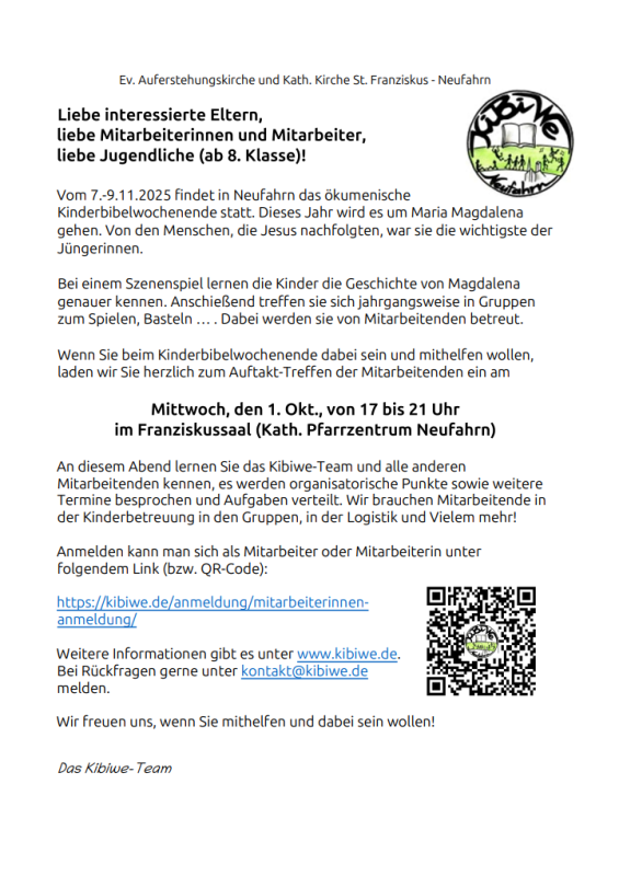 KiBeWe 2025 Mitwirkende Anmeldung