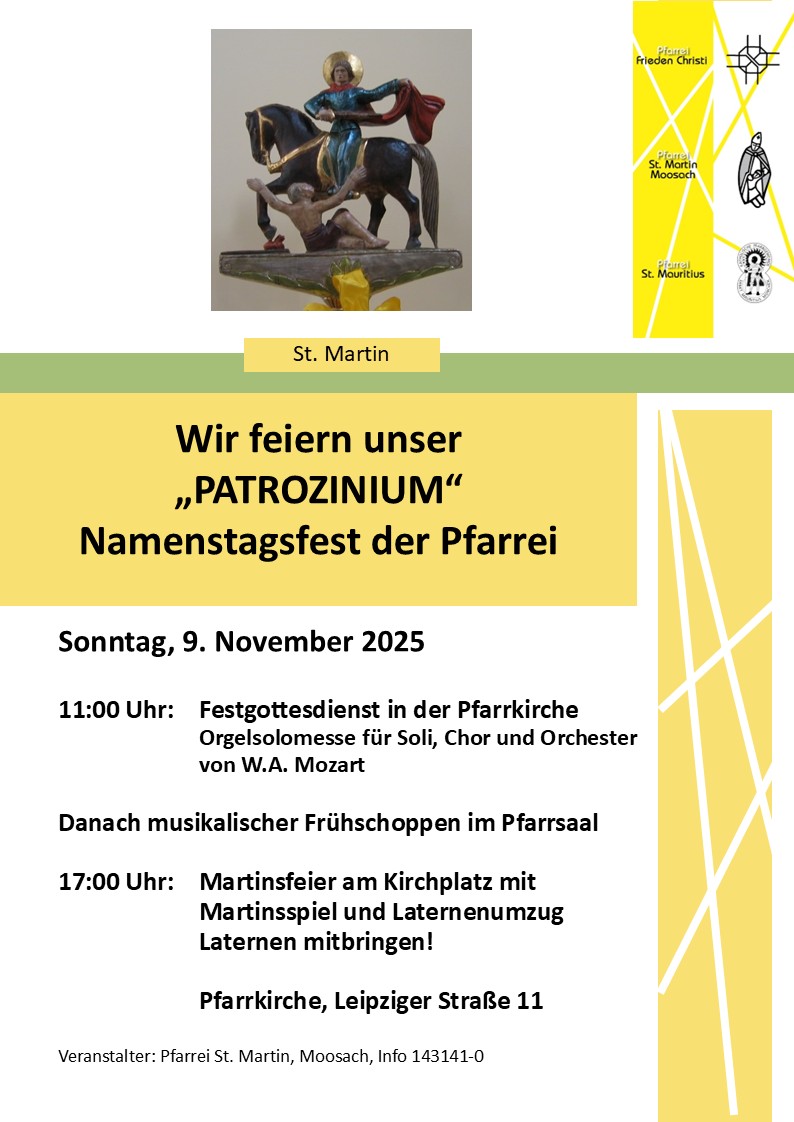 Plakat 2025 Patrozinium St. Martin