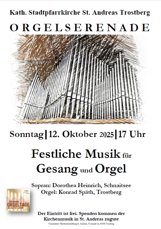Orgelserenade Plakat