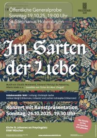 Konzert Vokalensemble 1600 
Im Garten der Liebe