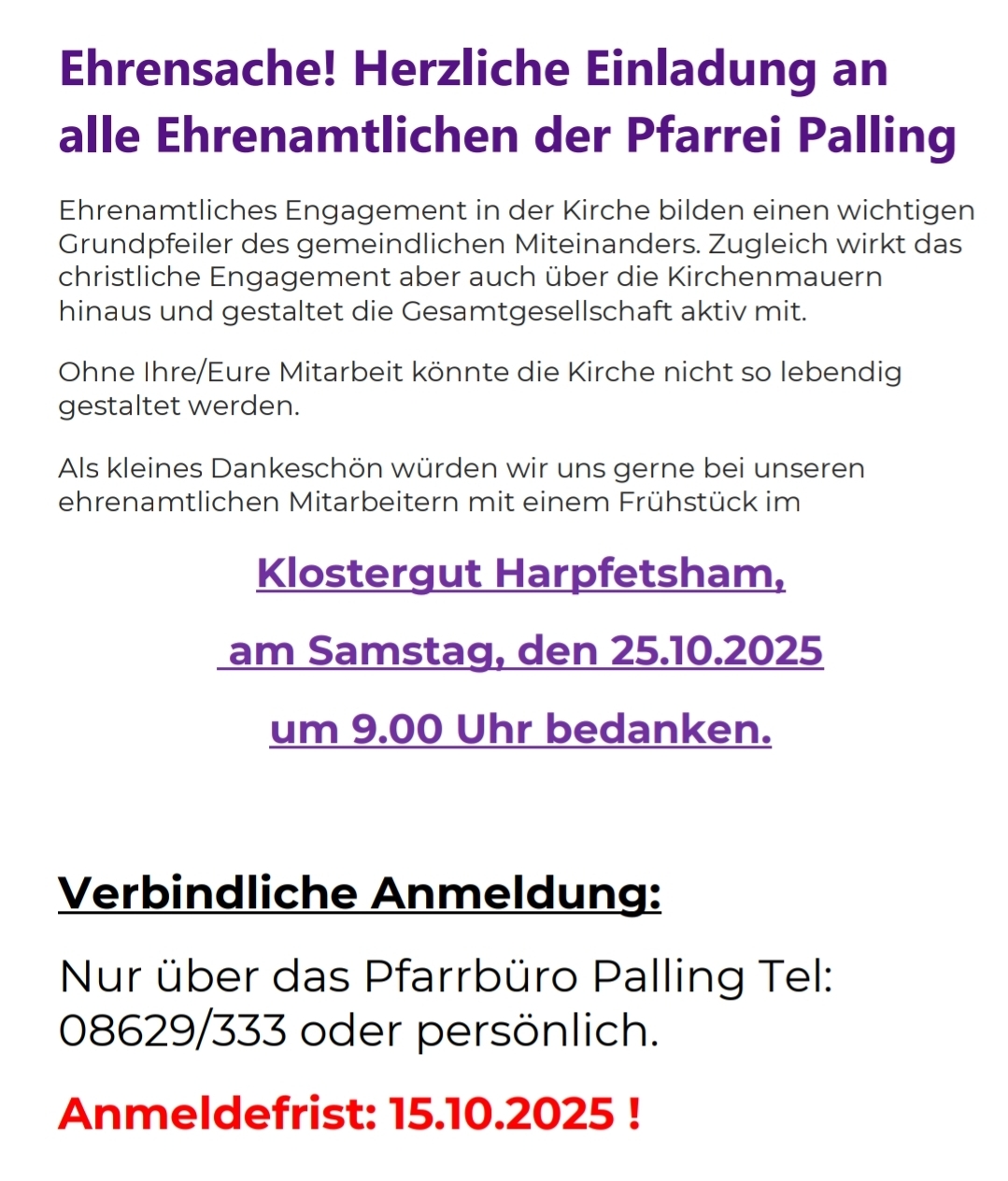 Einladung