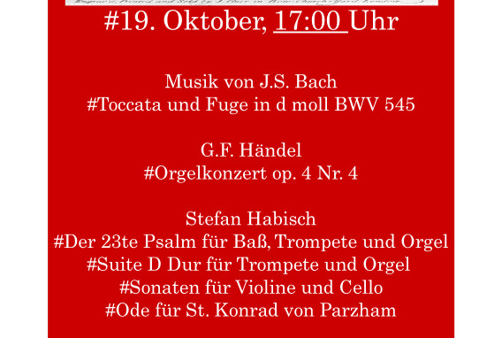 Konzert zu Kirchweih am 19.10.2025