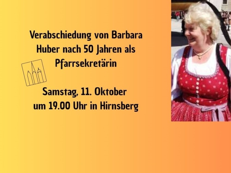 Verabschiedung Barbara Huber