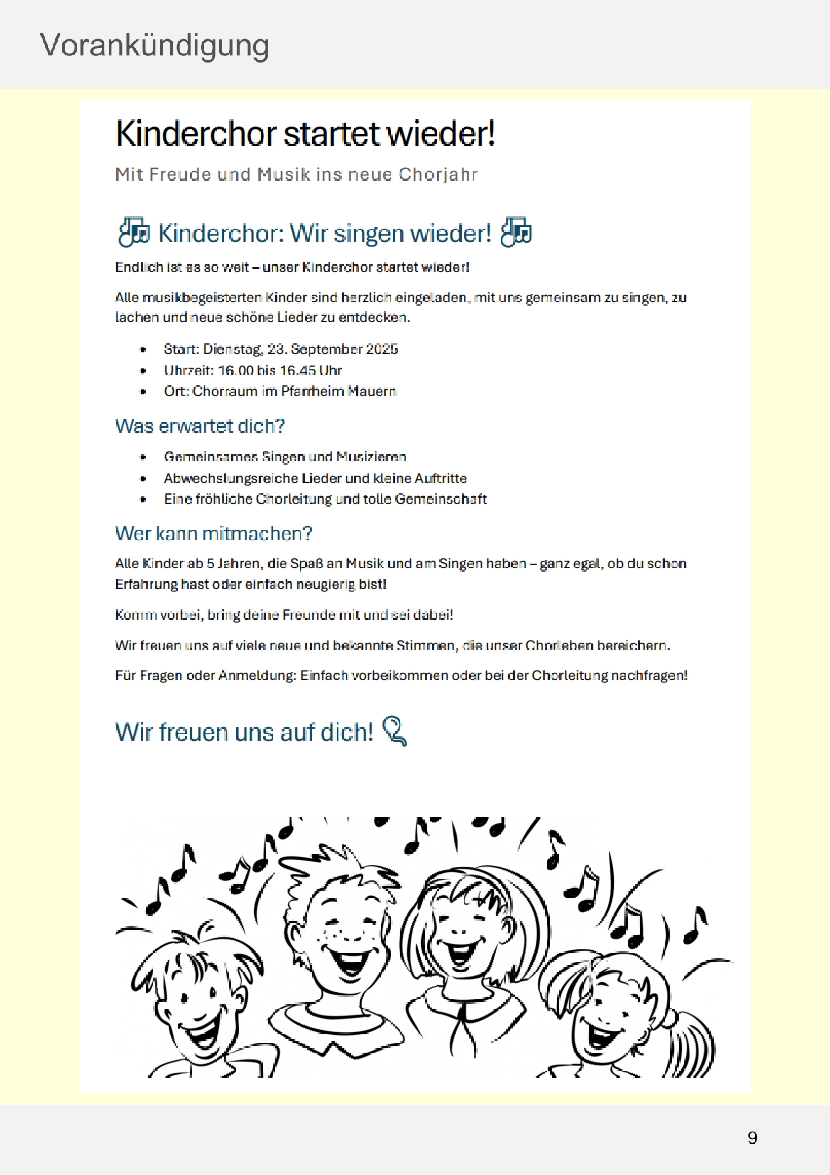 Pfarrblatt für die Pfarrverbände Hörgertshausen-Gammelsdorf und Mauern 06. Oktober bis 02. November 2025 Seite 09