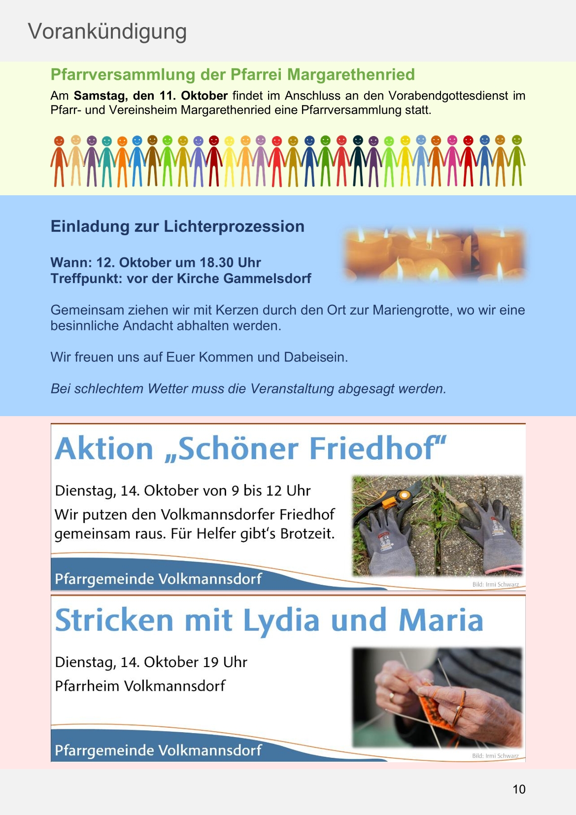 Pfarrblatt für die Pfarrverbände Hörgertshausen-Gammelsdorf und Mauern 06. Oktober bis 02. November 2025 Seite 10