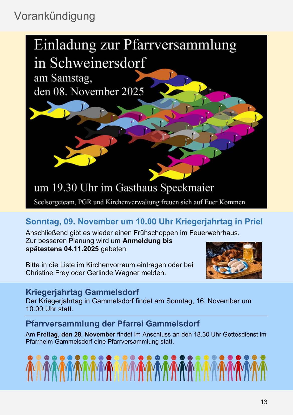 Pfarrblatt für die Pfarrverbände Hörgertshausen-Gammelsdorf und Mauern 06. Oktober bis 02. November 2025 Seite 13