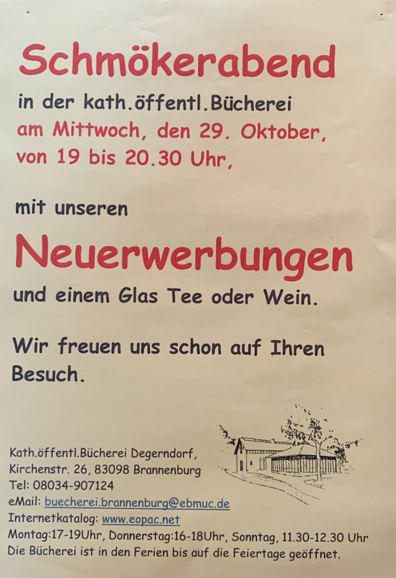 Schmökerabend 29.10.25
