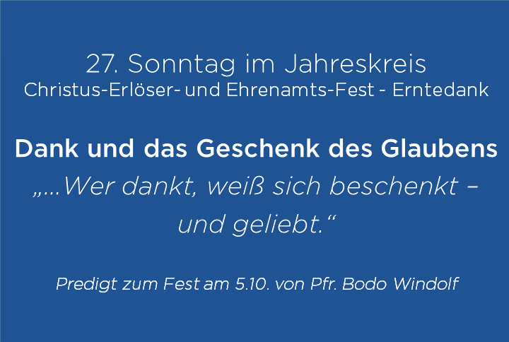 Zitat aus Predigt zum Fest
