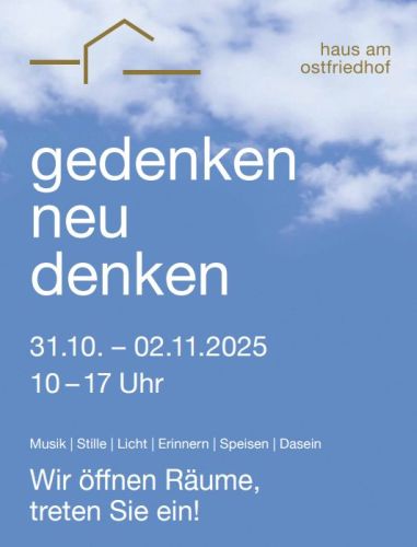 Deckblatt des Programms des haus am ostfriedhof zu Allerheiligen 2025