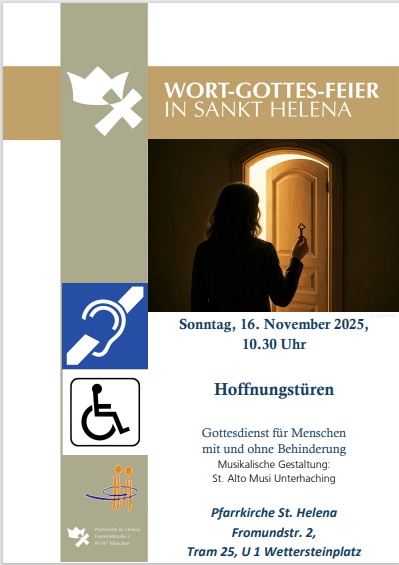 Gottesdienst für Menschen mit und ohne Behinderung "Hoffnungstüren"