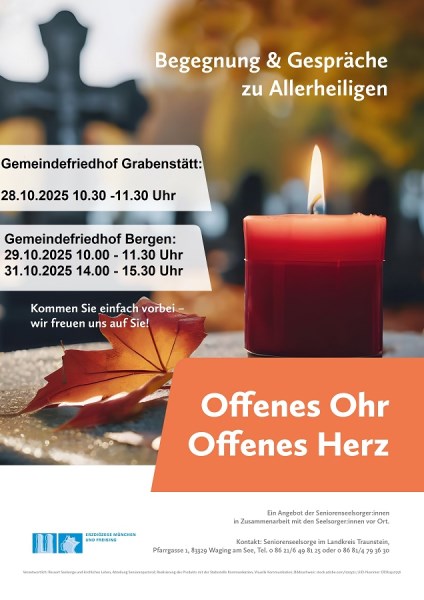 Begegnung & Gespräche zu Allerheiligen