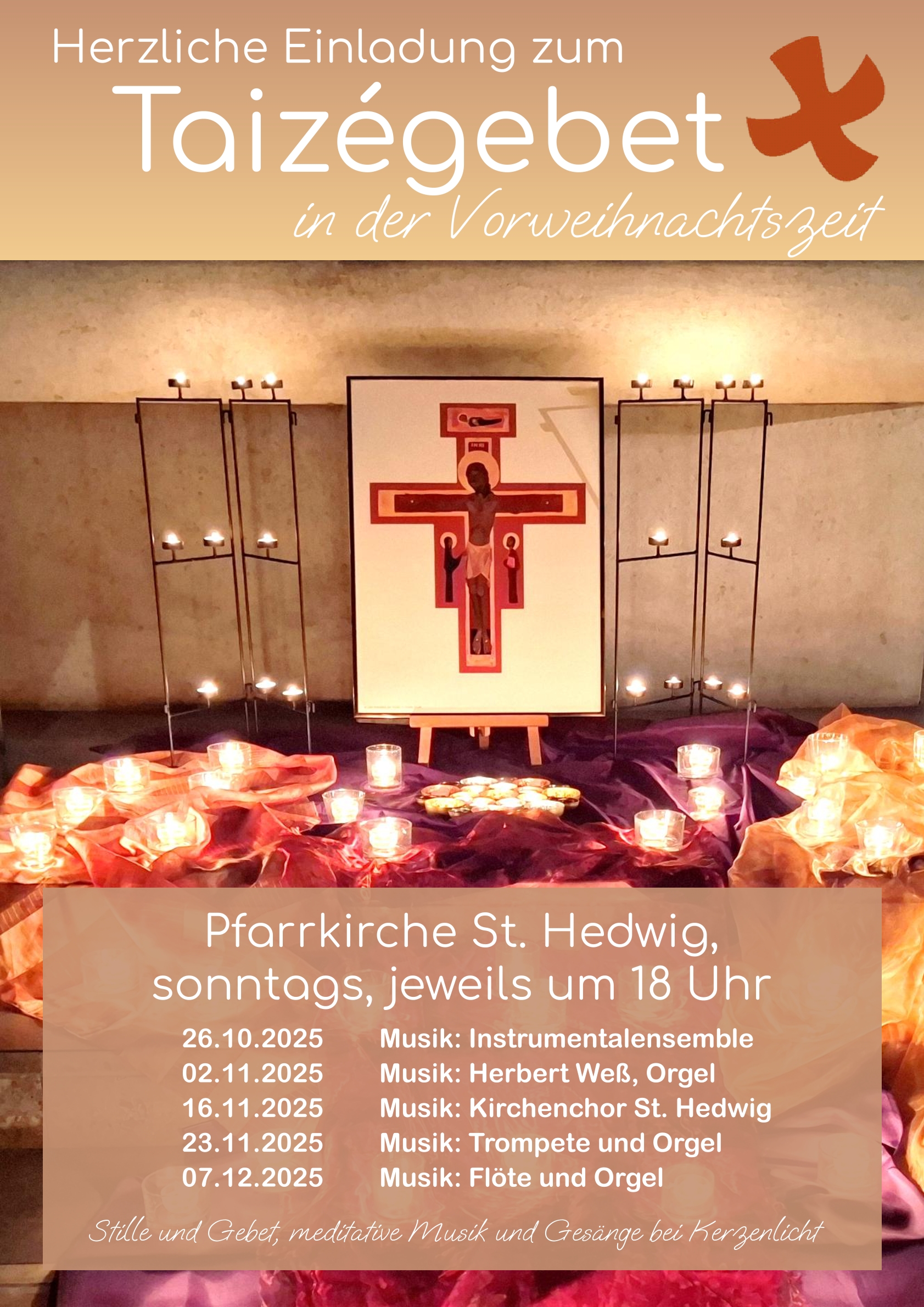 Taizégebete in St. Hedwig Nov. - Dez. 2025