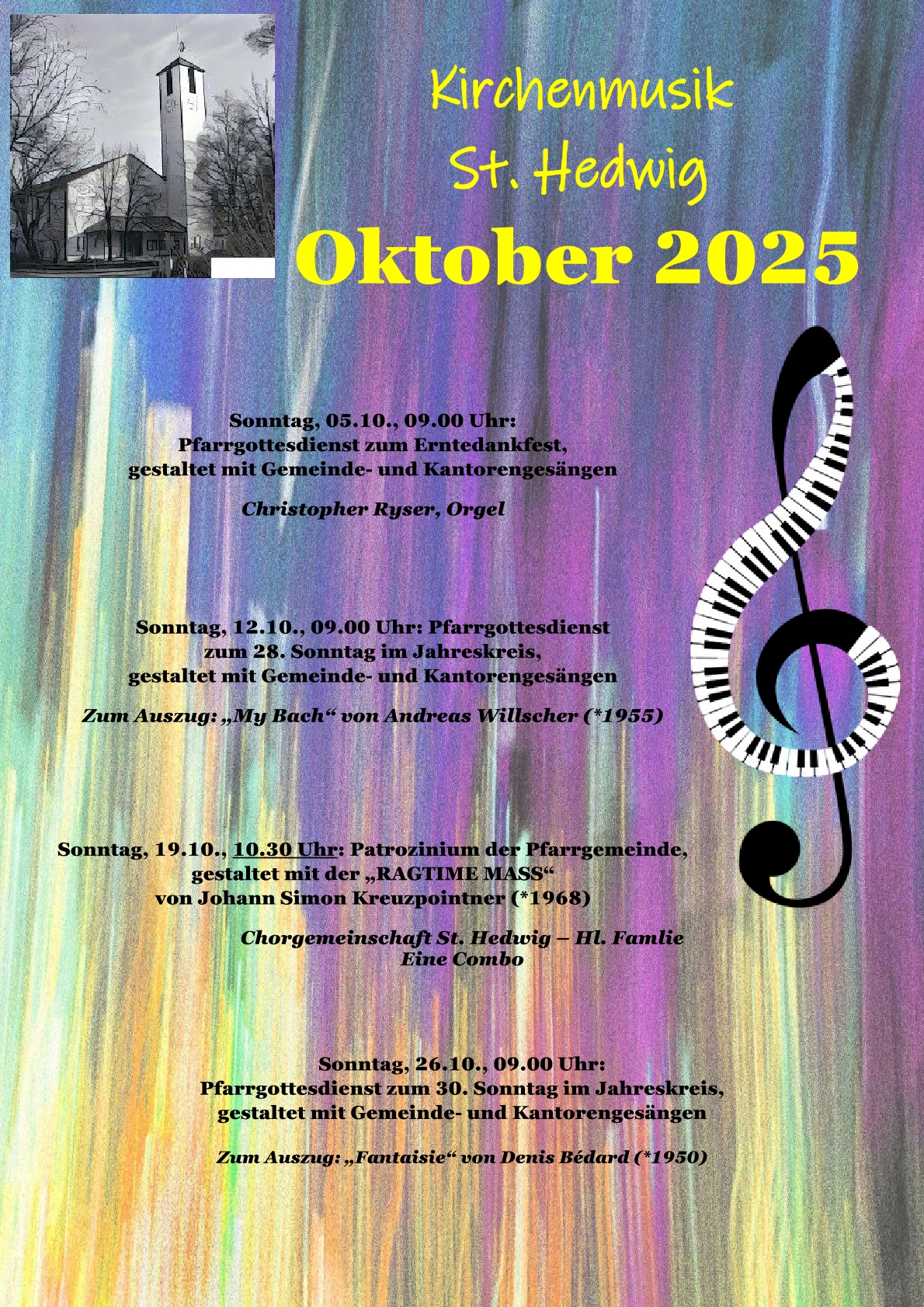 Kirchenmusik in St. Hedwig Oktober 2025