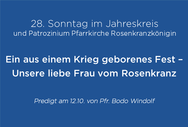 Zitat 28. So i J und Fest Rosenkranzkönigin