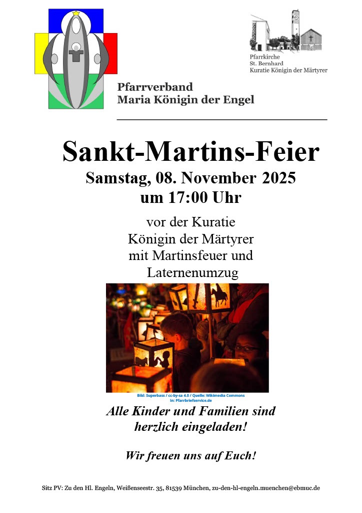 St. Martinsfeier Königin der Märtyrer
