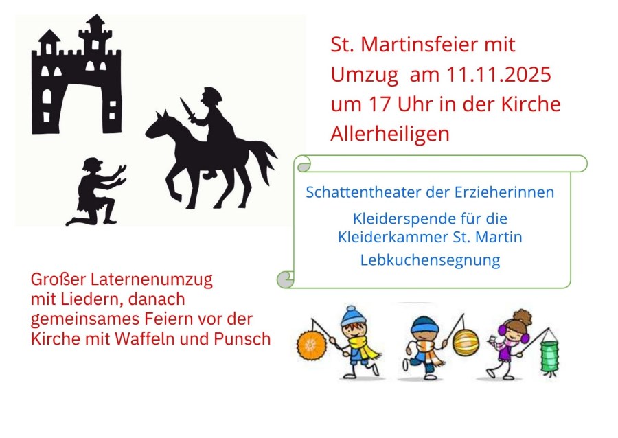 Feier St. Martin in Allerheiligen am 11. November 2025