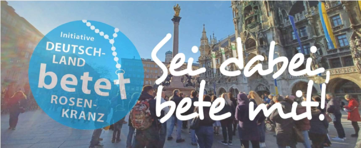 Plakat "Deutschland betet Rosenkranz" Ausschnitt