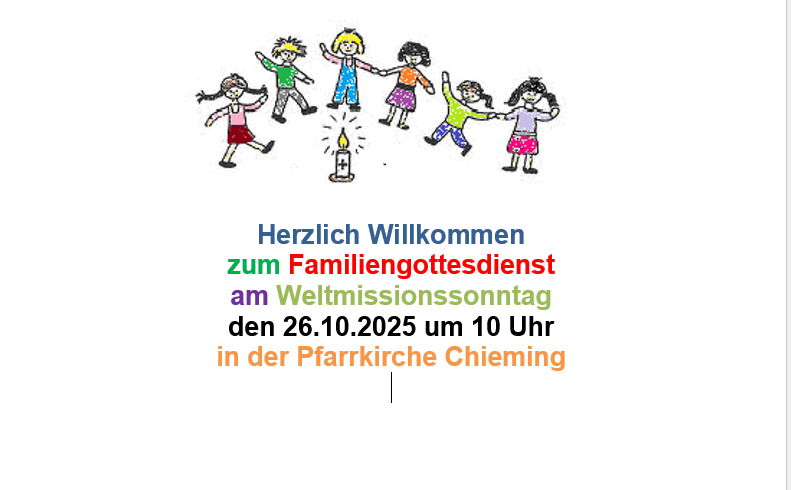 Familiengottesdienst Chieming