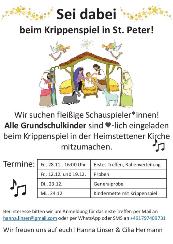 2025_Krippenspiel Einladung Heimstetten
