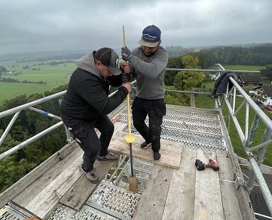 Vorbereitung Turmkreuzmontage_2