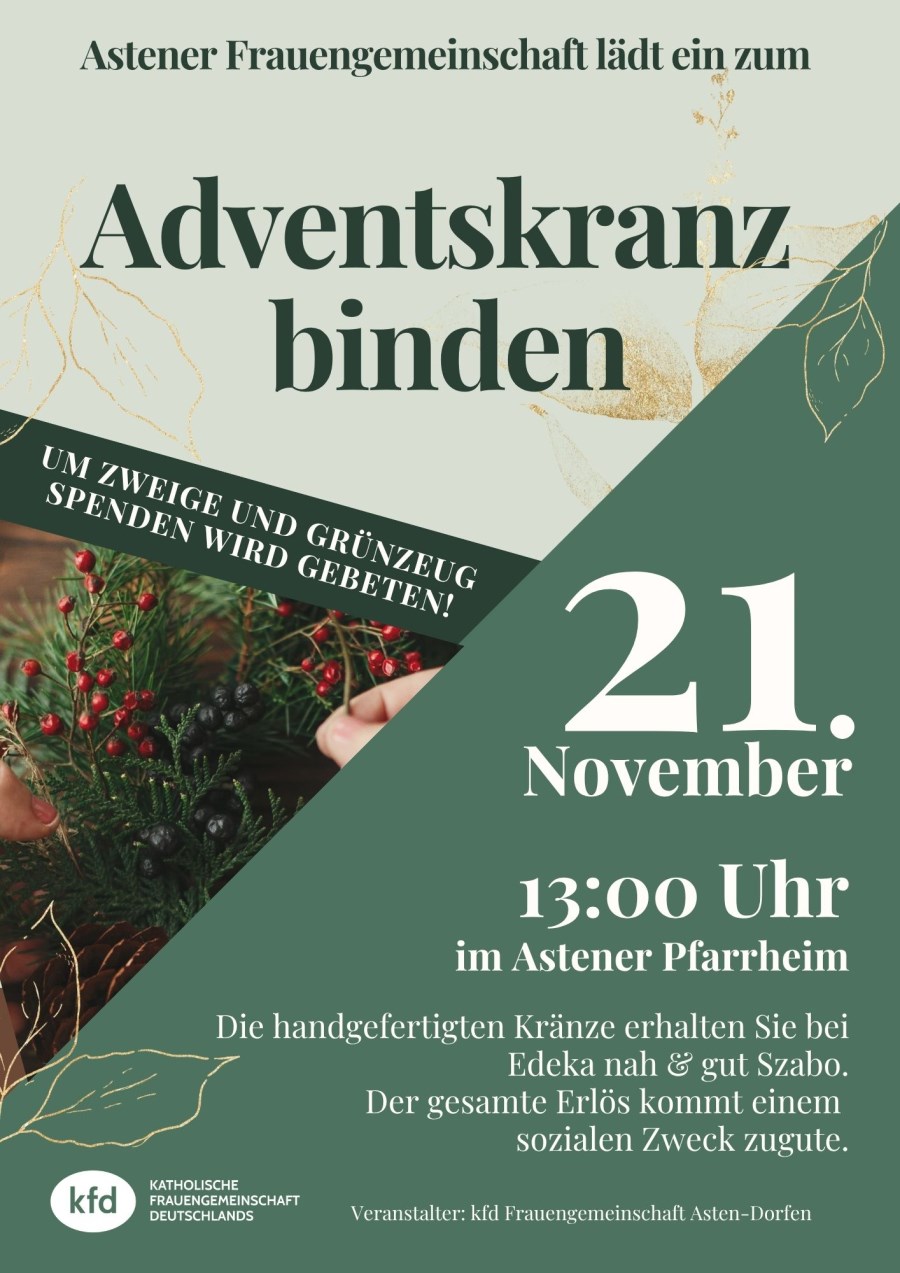 Adventskranzbinden 2025