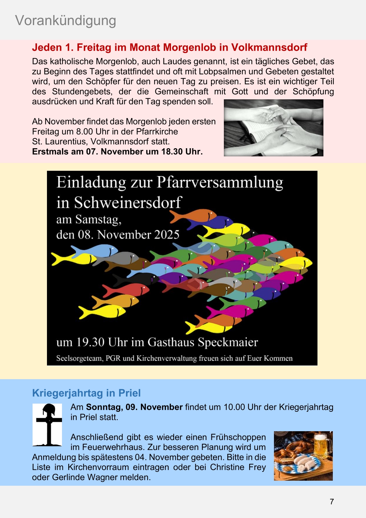 Pfarrblatt für die Pfarrverbände Hörgertshausen-Gammelsdorf und Mauern 03.November bis 07.Dezember 2025 Seite 07