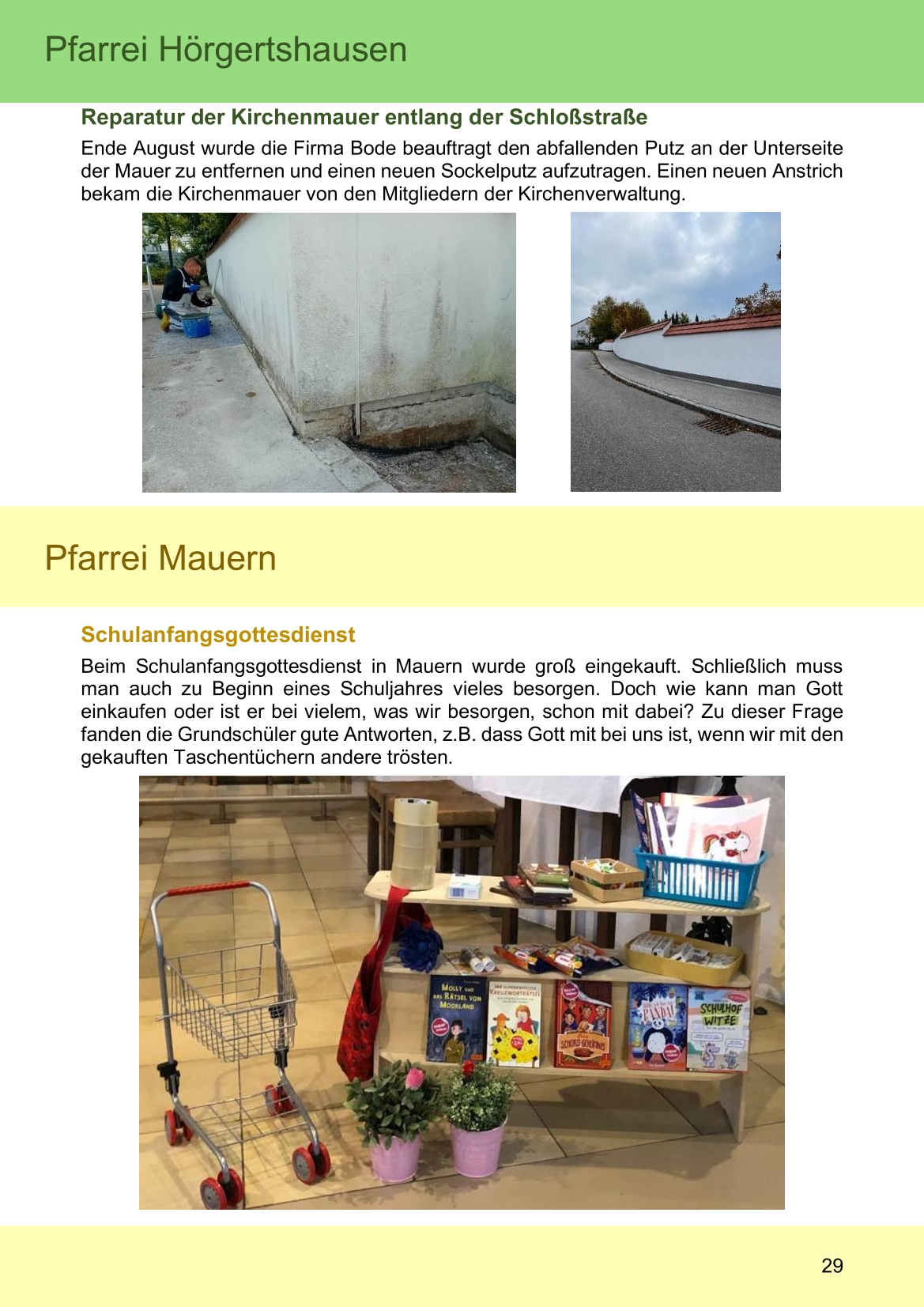 Pfarrblatt für die Pfarrverbände Hörgertshausen-Gammelsdorf und Mauern 03.November bis 07.Dezember 2025 Seite 29