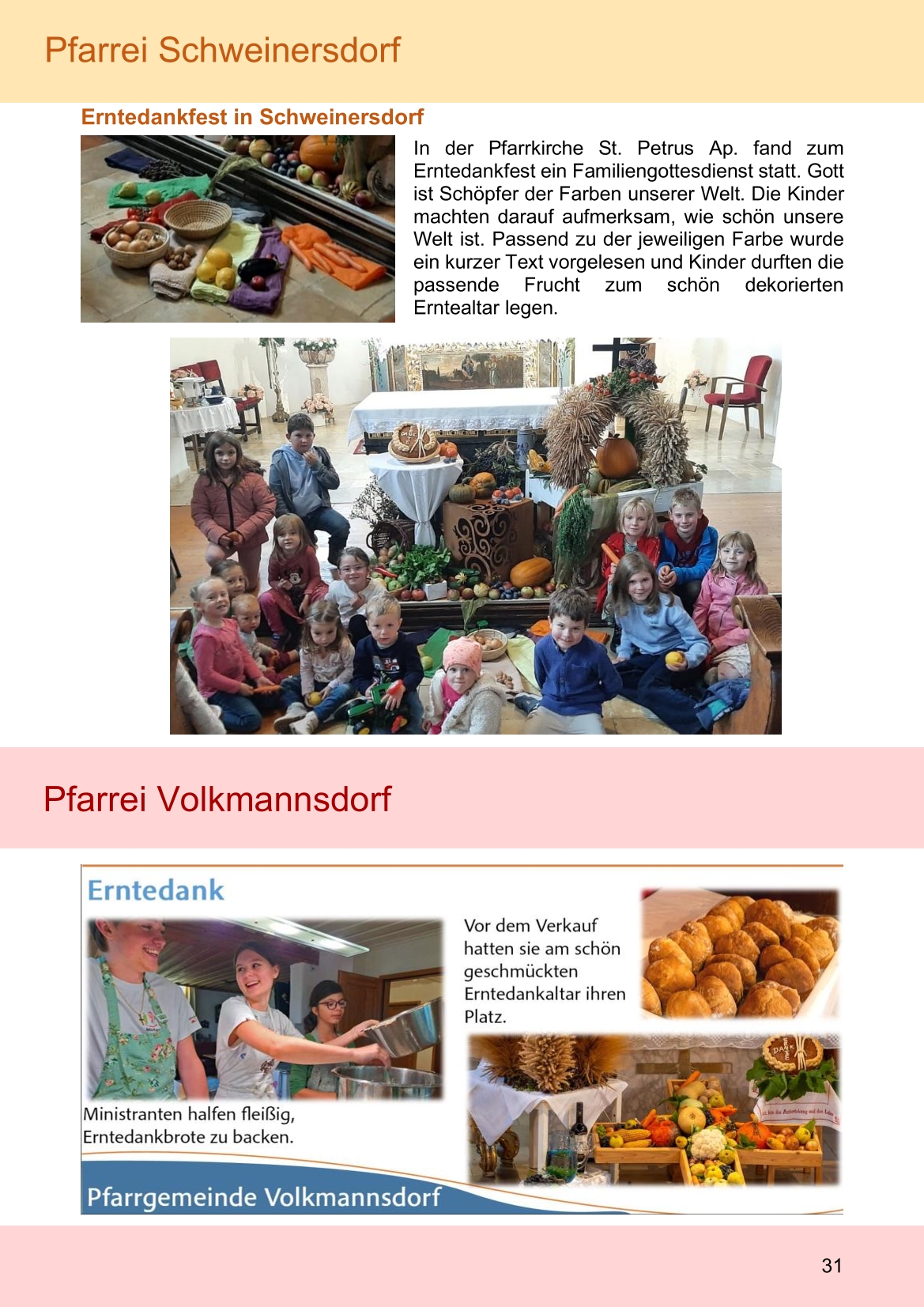 Pfarrblatt für die Pfarrverbände Hörgertshausen-Gammelsdorf und Mauern 03.November bis 07.Dezember 2025 Seite 31