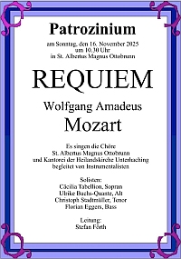 Plakat zum Patrozinium AM 2025