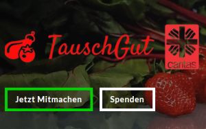 Logo der Caritas-Aktion "Tausch gut"