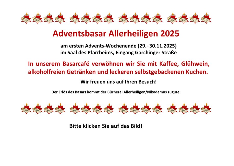Adventsbasar der Bücherei Allerheiligen-Nikodemus 2025