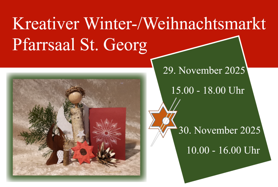 Winter-/Weihnachtsbasar am 29./30. November 2025 in St. Georg