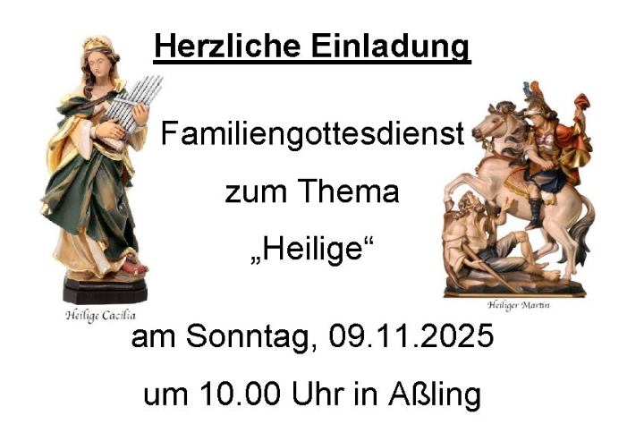 Einladung zum Familiengottesdienst