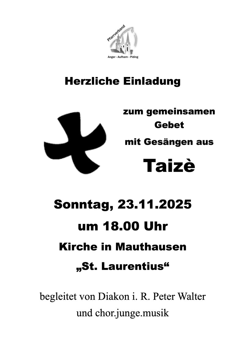Taize-Gebet Plakat