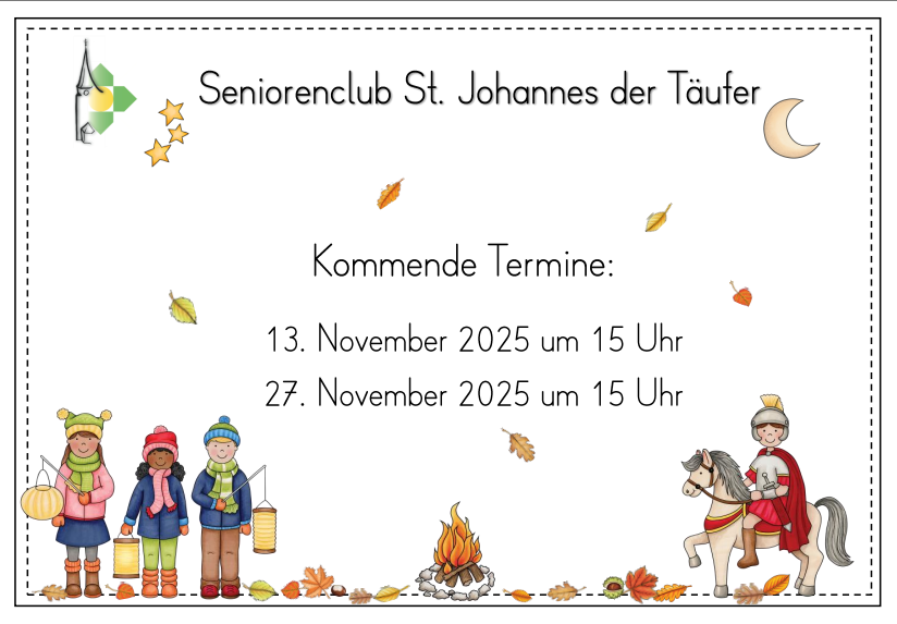 Seniorenclub-Programm November 2025
