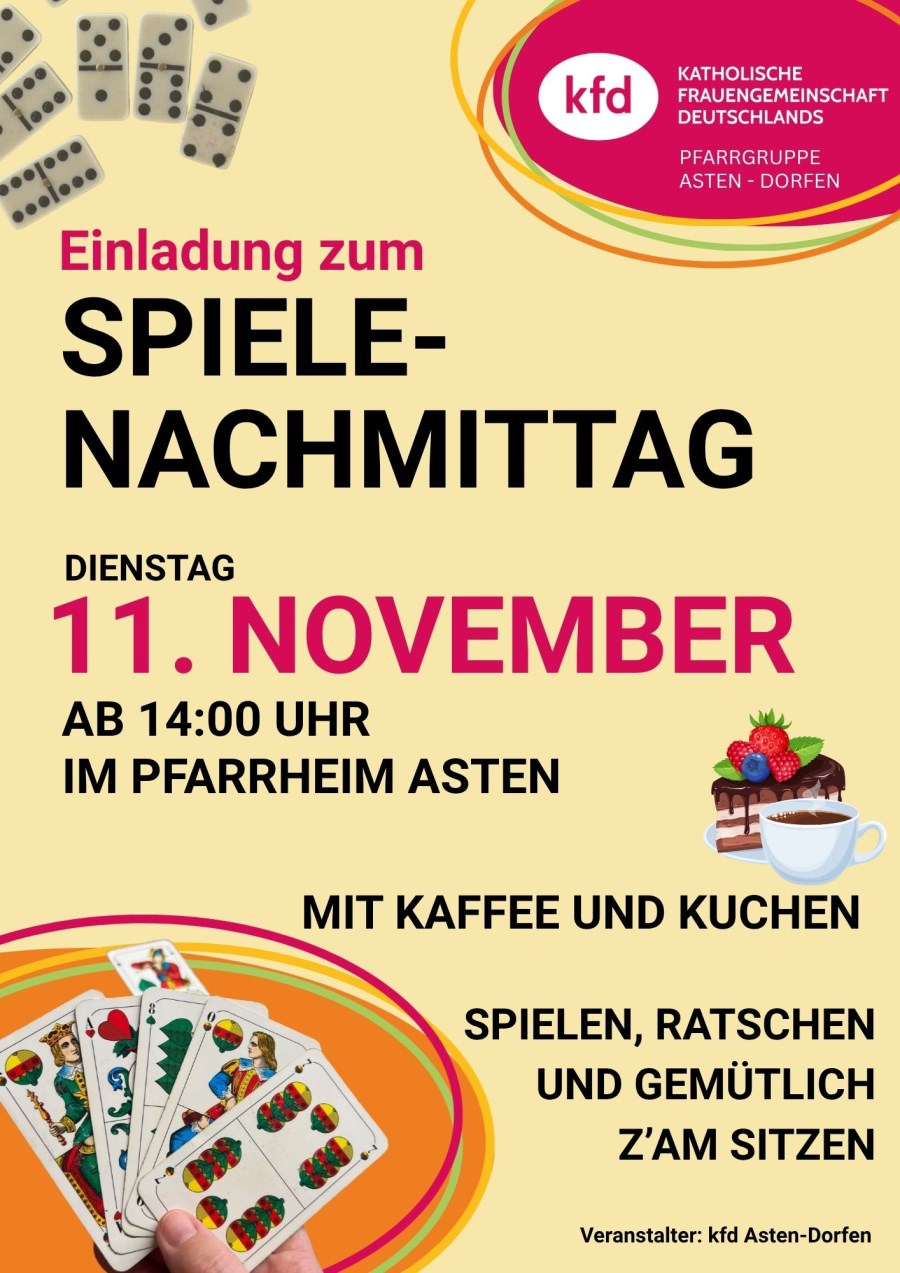 Spielenachmittag November