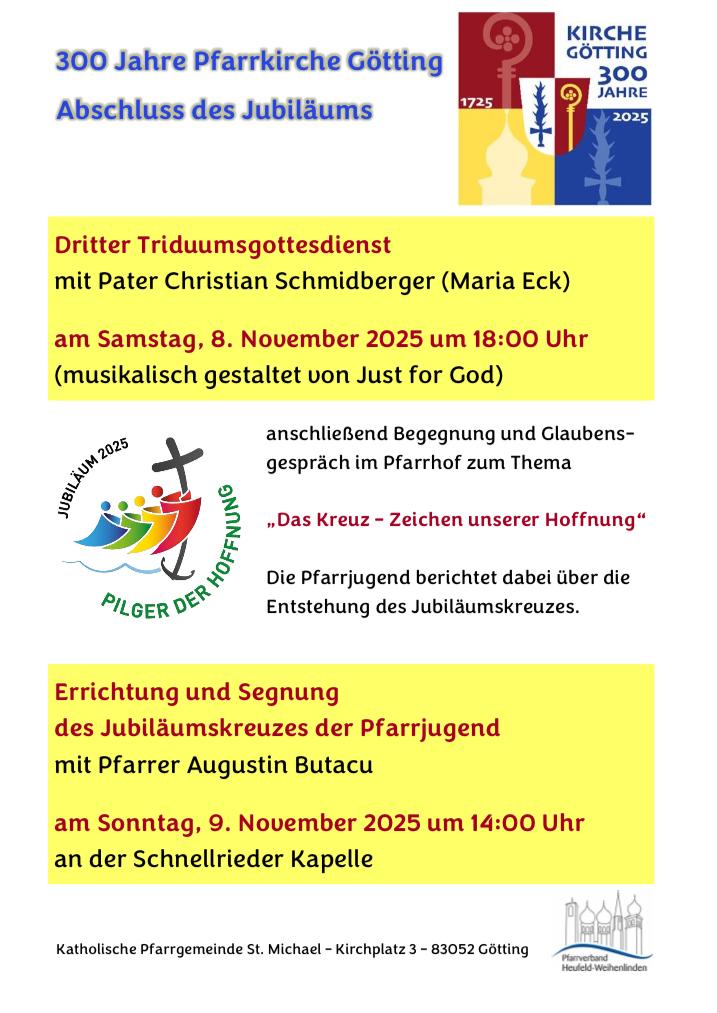 Einladung 3. Triduumsgottesdienst
