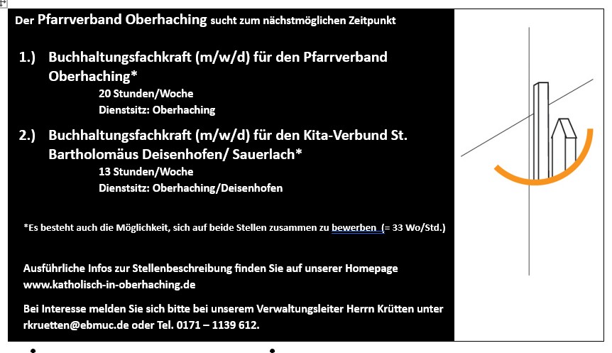 Stellenanzeige PV Oberhaching