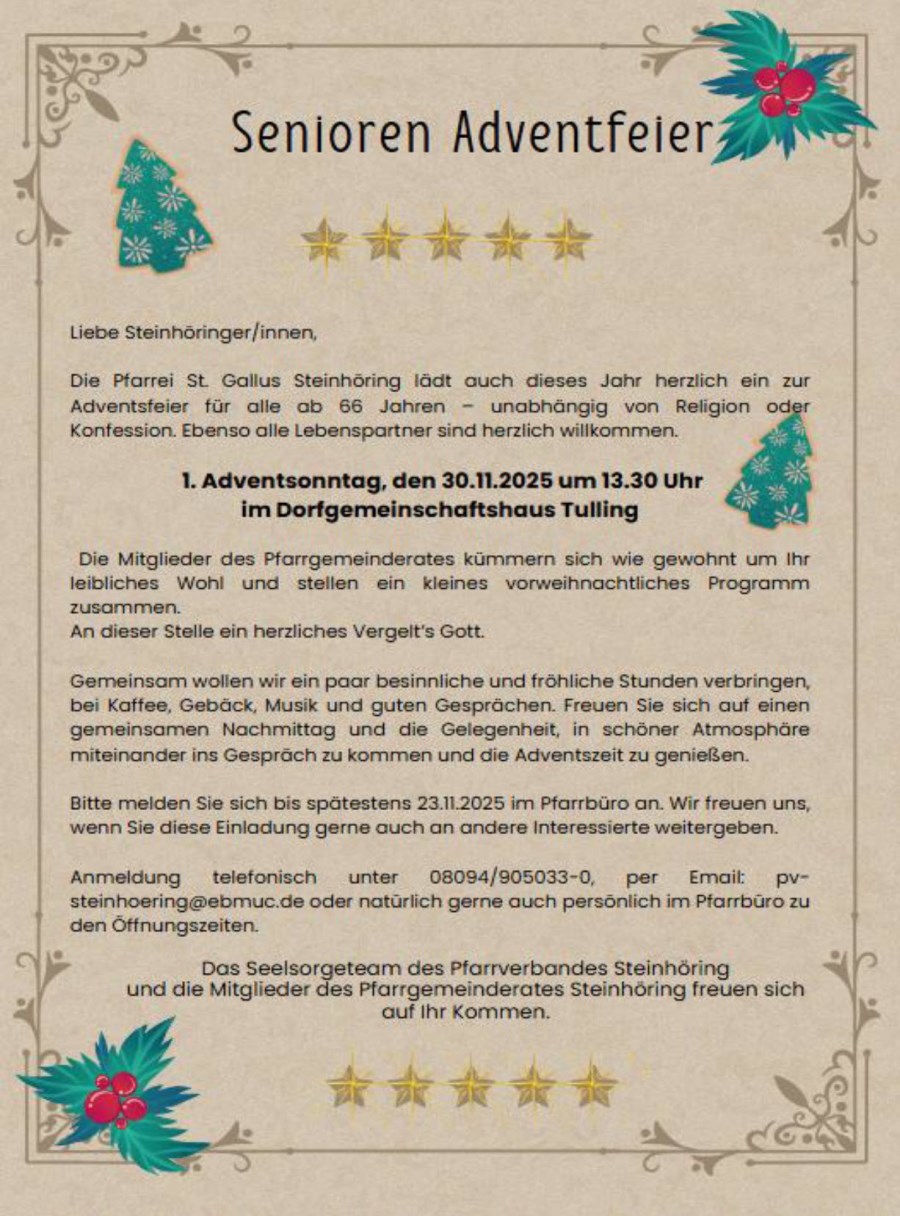 Senioren Avendsfeier