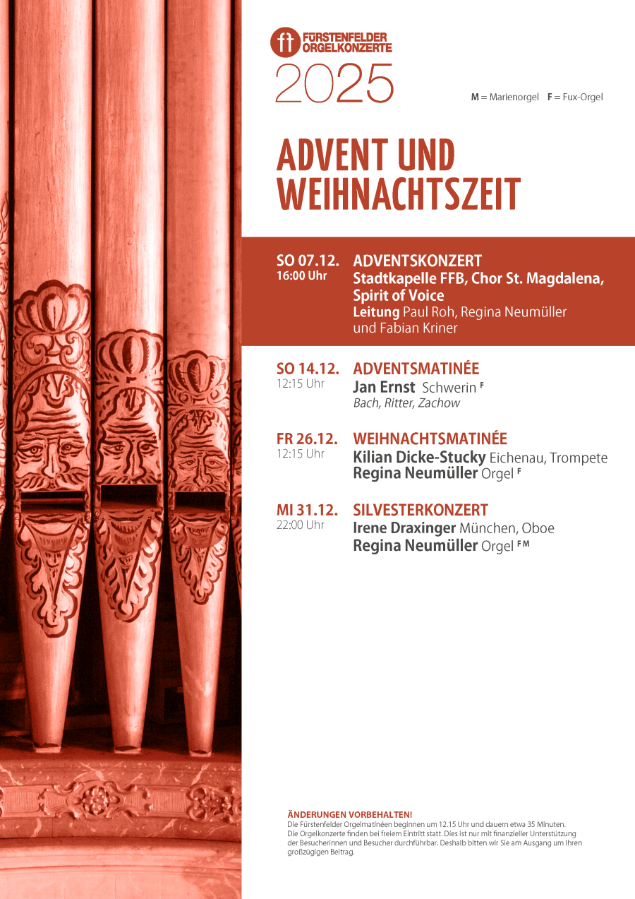 Fürstenfelder Orgelkonzerte Advent - Weihnachten