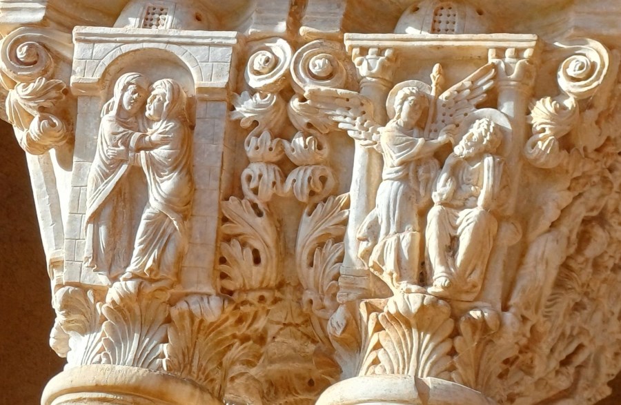 Monreale, Säule im Kreuzgang