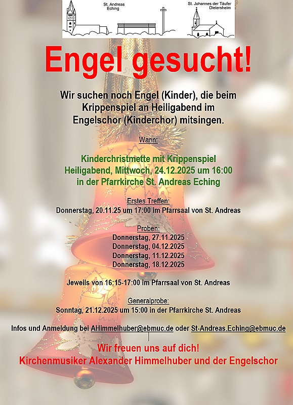 Werbung Engelschor 2025