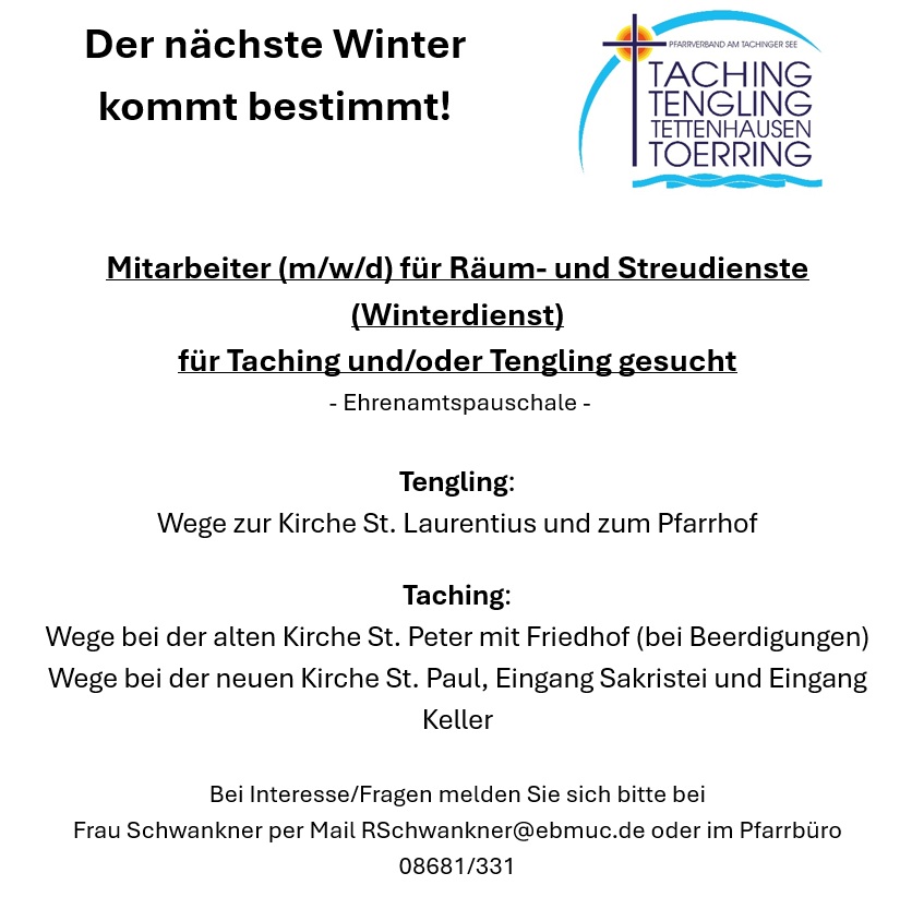 Winterdienst gesucht