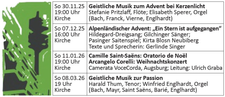MIOD-Konzerte Weihnachten und erstes Halbjahr 2026 in Frieden Christi
