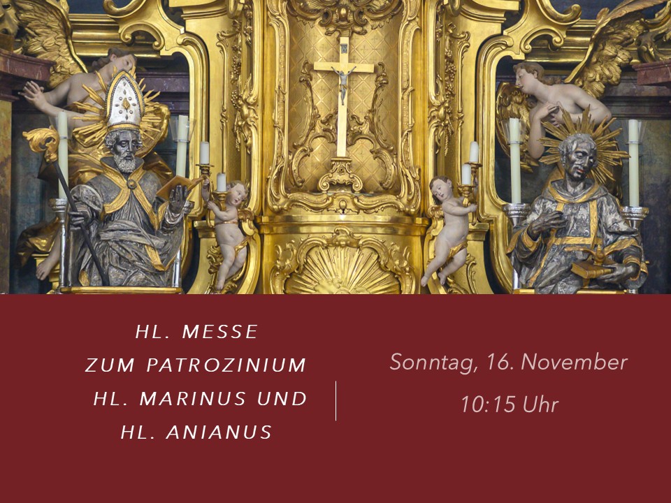 Patrozinium Marinus und Anianus 2025