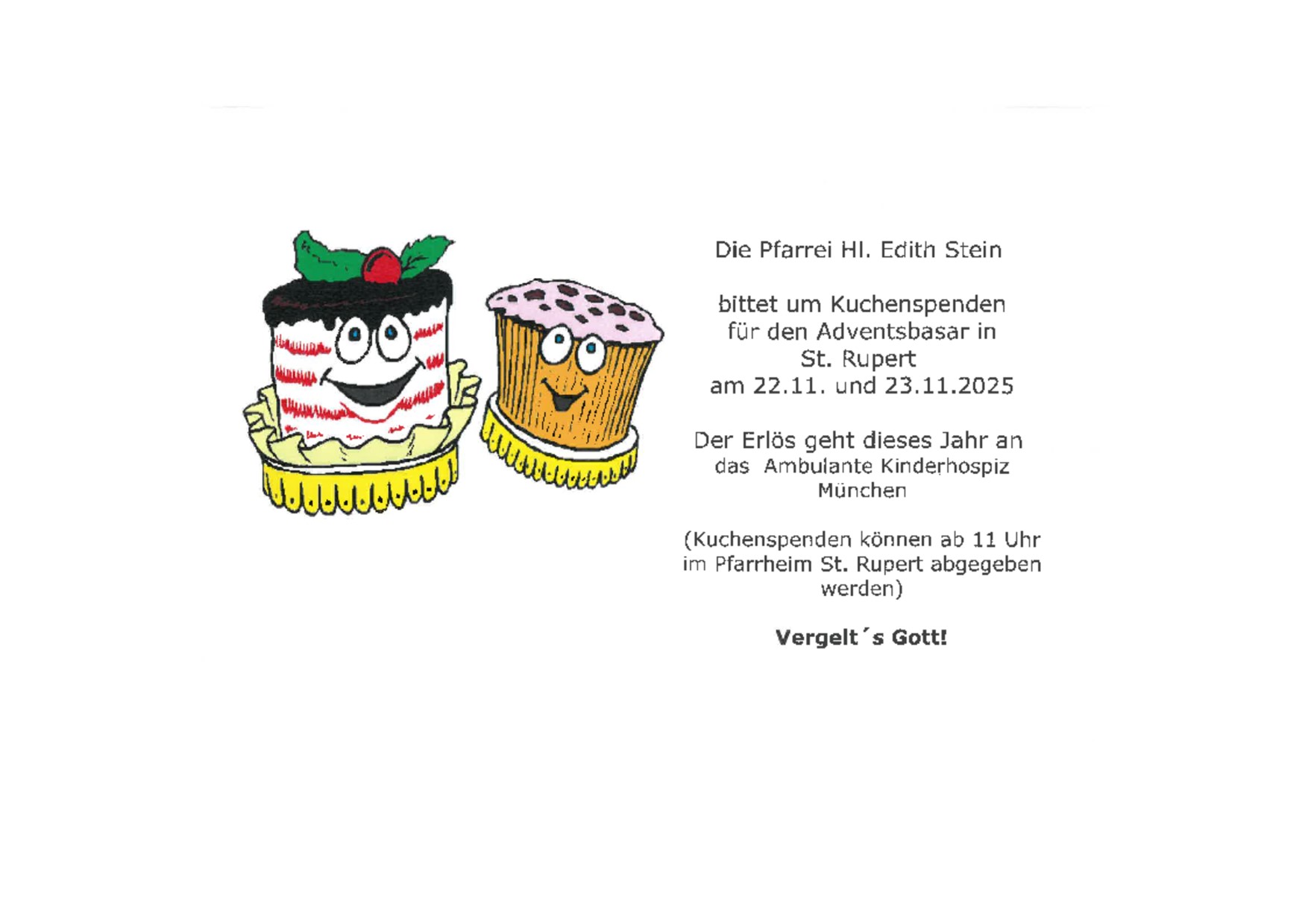 Kuchenspende für Adventsbasar_2025