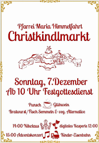 Christkindlmarkt Maria Himmelfahrt 2025